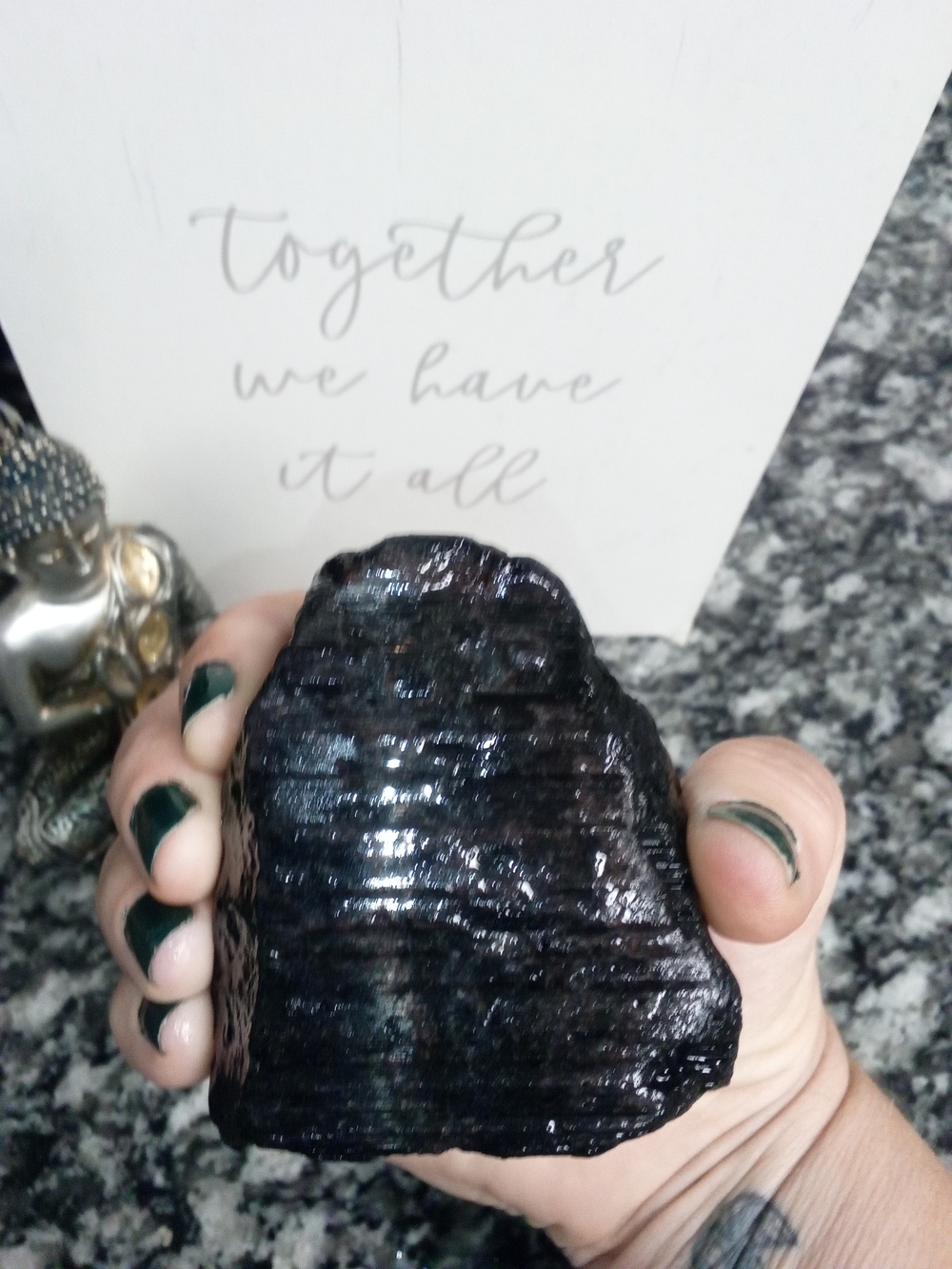 Black Tourmaline From Nigeria Stone Accent